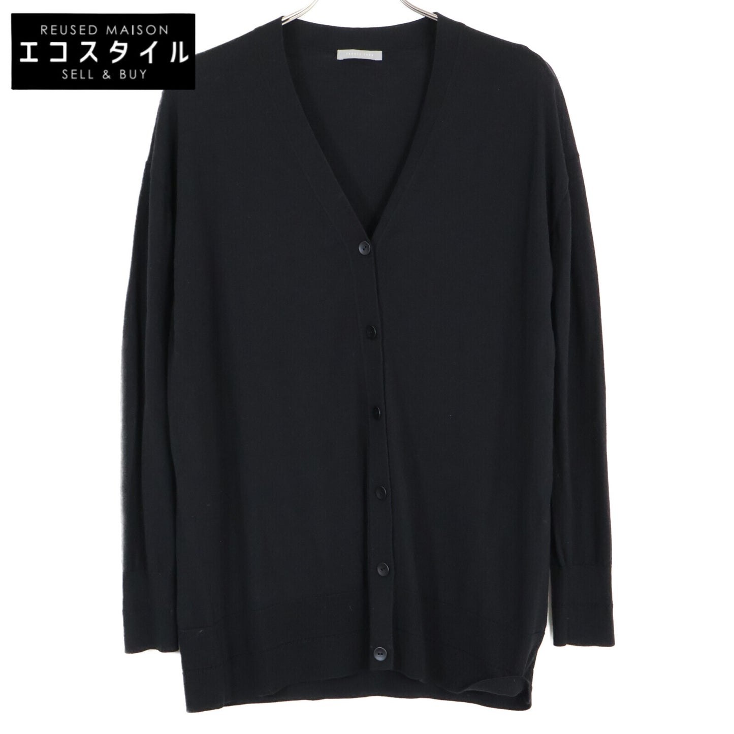 theory luxe セオリーリュクス 【美品/24年製】03-4303715 Lawrence Carrie ウォッシャブル ミディ丈 Vネックカーディガン/ トップス