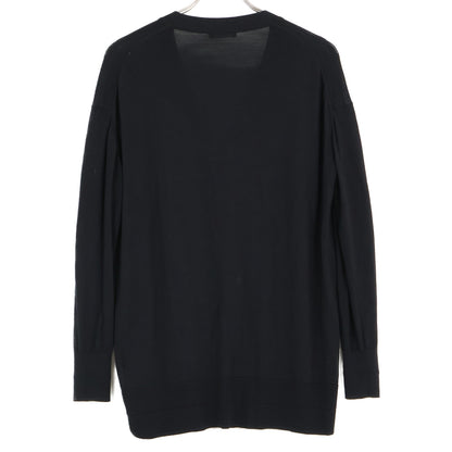 theory luxe セオリーリュクス 【美品/24年製】03-4303715 Lawrence Carrie ウォッシャブル ミディ丈 Vネックカーディガン/ トップス