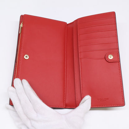 [Excellent Condition] CAP23 Slim Zip Wallet in Signature Canvas with Stripe - Bifold Wallet (with coin purse) for Women