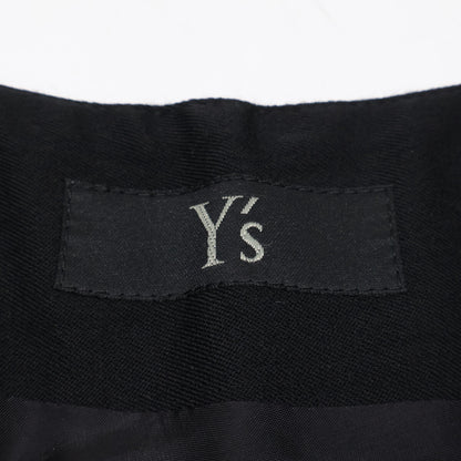 Y's YC-S01-101 wool-blend knit-pocket asymmetrical maxi skirt skirt