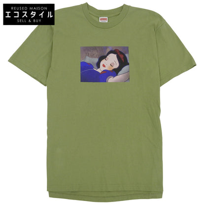 Supreme シュプリーム 白雪姫 コットン 短袖 T恤 上衣 男款 绿色 M 24AW 上衣