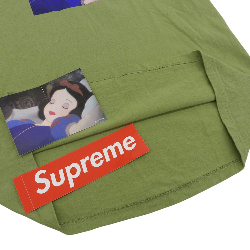 Supreme シュプリーム 白雪姫 コットン 短袖 T恤 上衣 男款 绿色 M 24AW 上衣