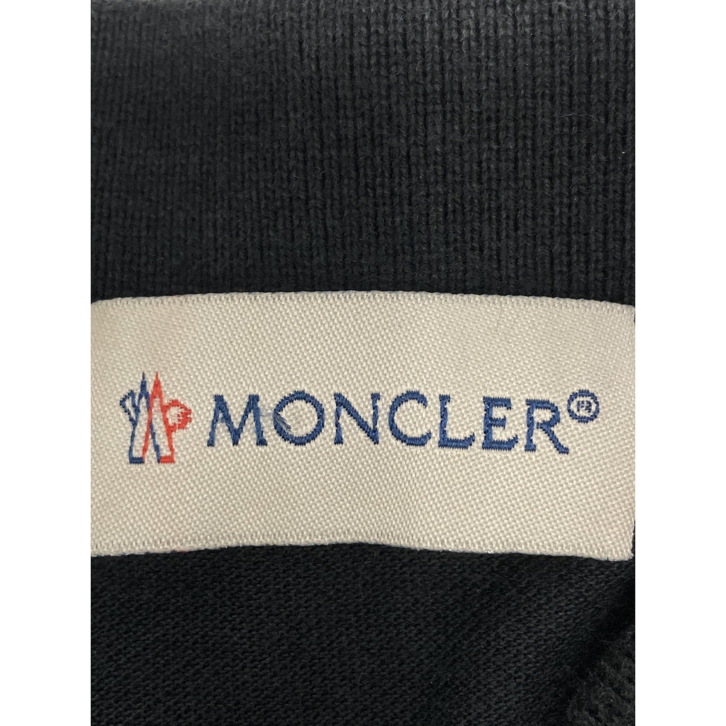 MONCLER Black Half-Zip Polo Shirt Top