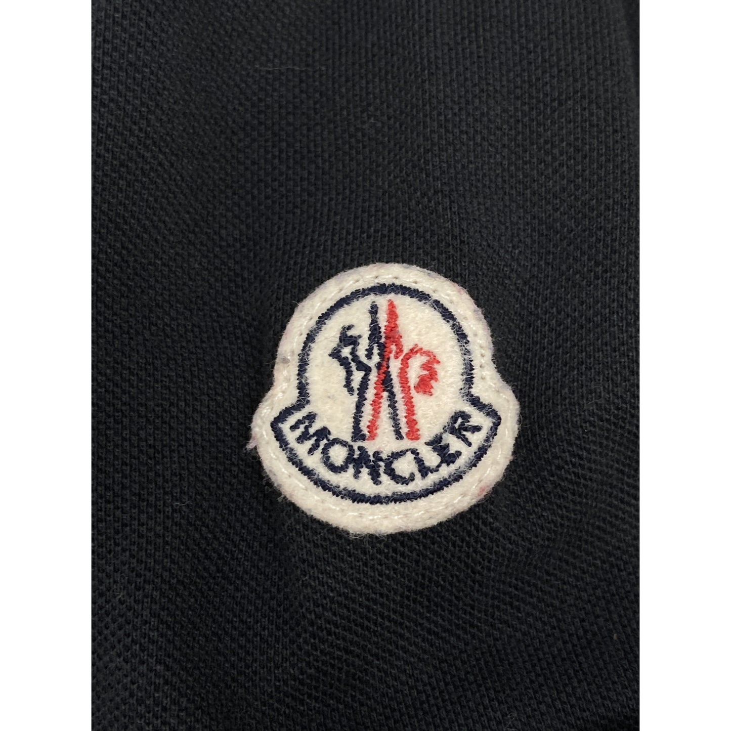 MONCLER Black Half-Zip Polo Shirt Top