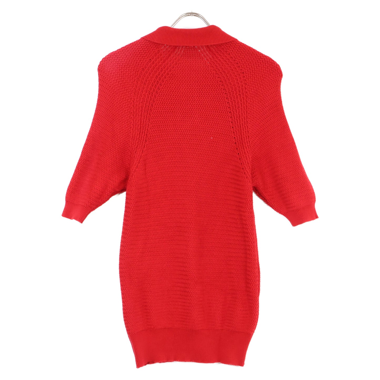 CHANEL Cotton Knit Polo Top Made in Scotland