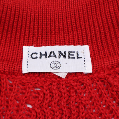CHANEL シャネル スコットランド製 コットンニットポロ トップス