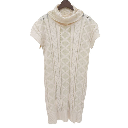 PLEATS PLEASE Pleats Please Turtleneck Sleeveless Dress Women's Beige Size 3 Dress