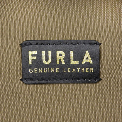 FURLA Furla Leather Backpack Daypack for Women Burgundy Backpack