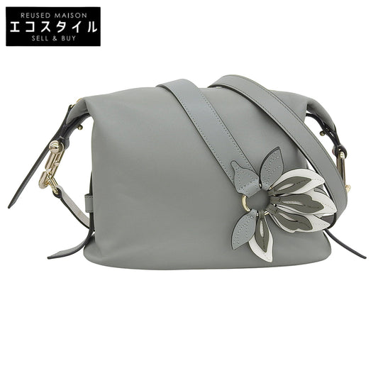 FURLA NUVOLA Leather 2-Way Bag Shoulder Bag Women's Green Handbag