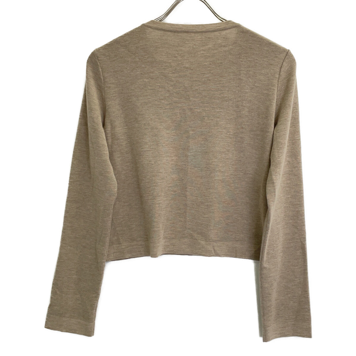 Brownish-beige cashmere x cotton cardigan top 40