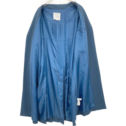 521850000501 Blue Back Pleated Coat Coat 1 Ladies