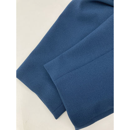 521850000501 Blue Back Pleated Coat Coat 1 Ladies