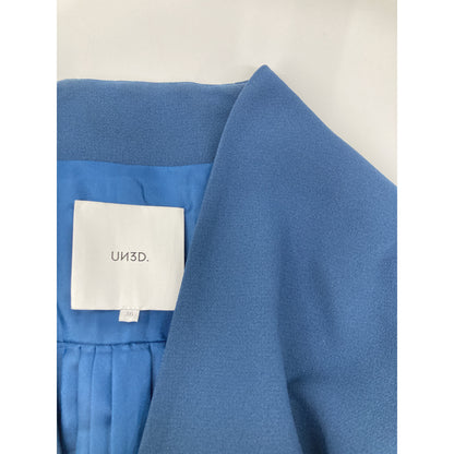 521850000501 Blue Back Pleated Coat Coat 1 Ladies
