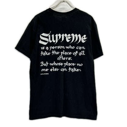 Supreme シュプリーム 22SS ブラック Person Tee 半袖 ロゴプリントTシャツ トップス