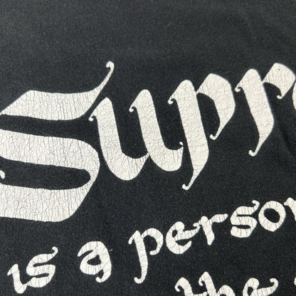 Supreme シュプリーム 22SS ブラック Person Tee 半袖 ロゴプリントTシャツ トップス