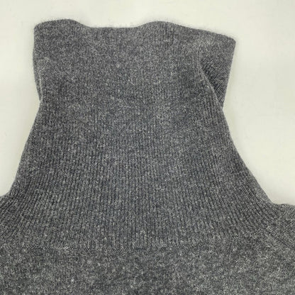 Theory 时装品牌 23年 灰色 羊毛羊绒混纺 高领连衣裙 连衣裙 S