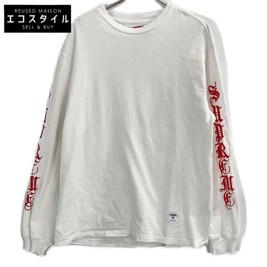 24FW White Old English L/S Top M Men's