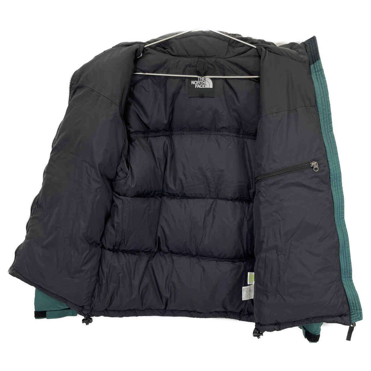 THE NORTH FACE The North Face ND91841 black×green Nuptse down jacket jacket