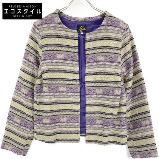 ﾊﾟｰﾌﾟﾙ Cotton Ethnic Stripe C.C. Jacket ジャケット 2 レディース