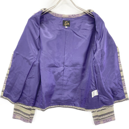 needles ニードルズ パープル Cotton Ethnic Stripe C.C. Jacket ジャケット