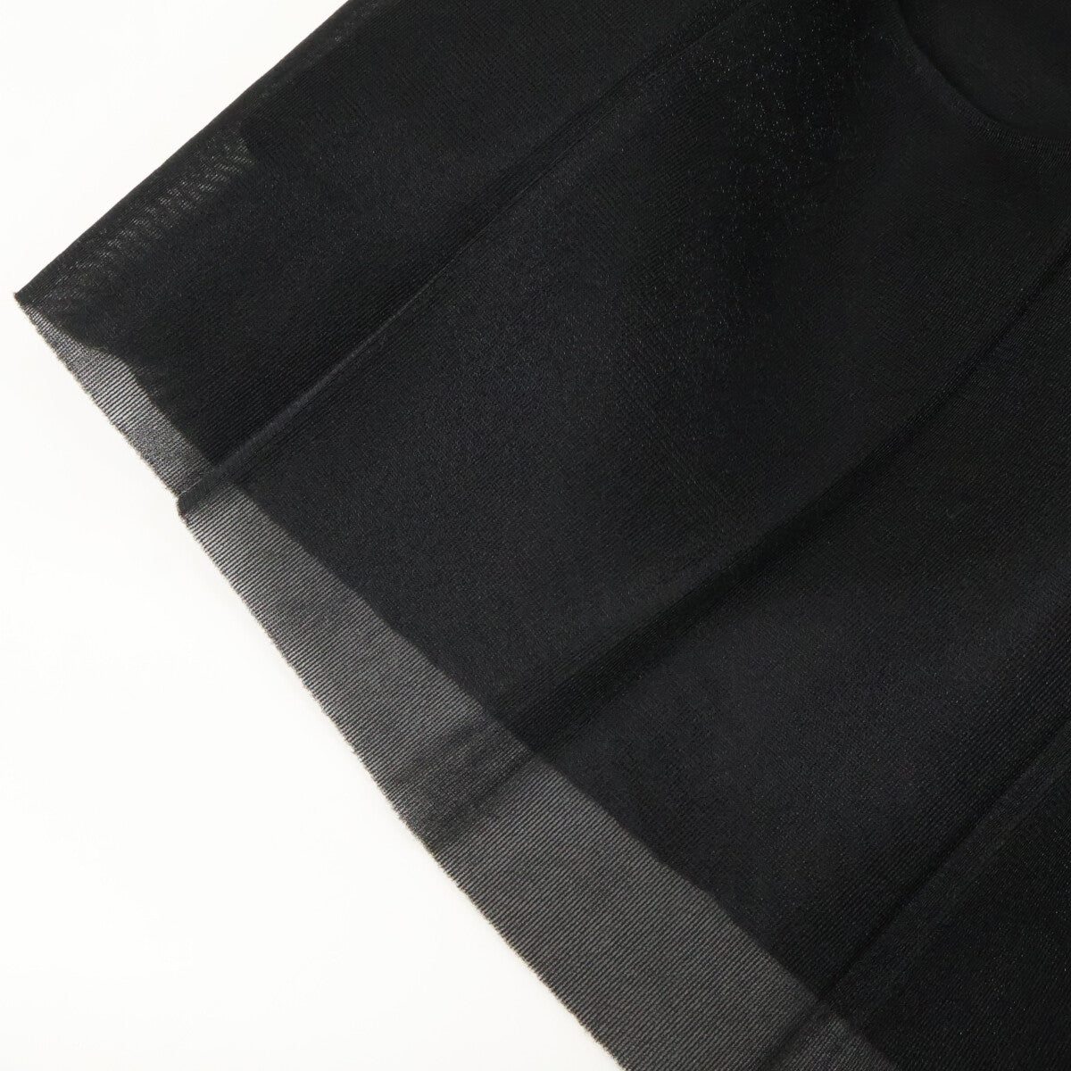 ANAYI 25' Black Double Russell Pleated Dress