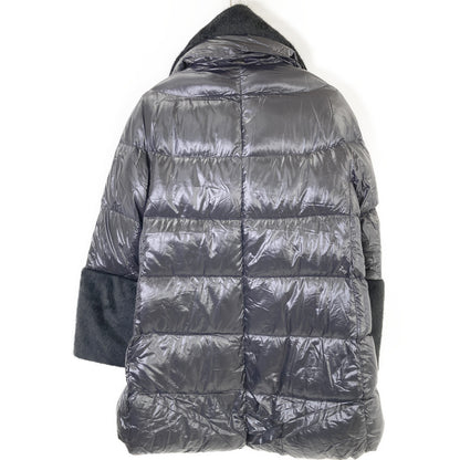 PI1132D Black Eco-Fur Nylon Down Jacket Women's 42