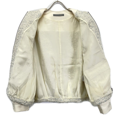 theory luxe セオリーリュクス 25年 アイボリー Jewel Tweed Jira Jacket ジャケット