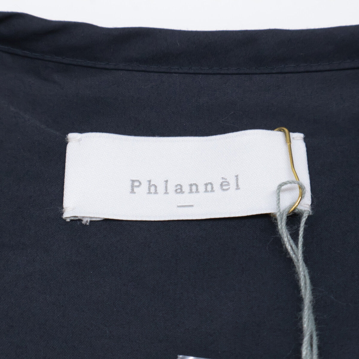 Phlannel 法兰绒 海军蓝 棉质褶饰喇叭形连衣裙 连衣裙