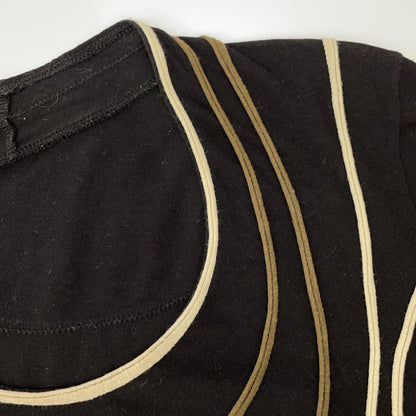 JURGEN LEHL Jurgen Lehl Black Cotton Long-Sleeved Top
