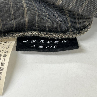 JURGEN LEHL ヨーガンレール ブラウン ボーダー コットン×シルク Tシャツ トップス