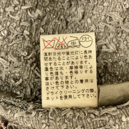JURGEN LEHL ヨーガンレール グレー コットン ノーカラー ジャケット ジャケット