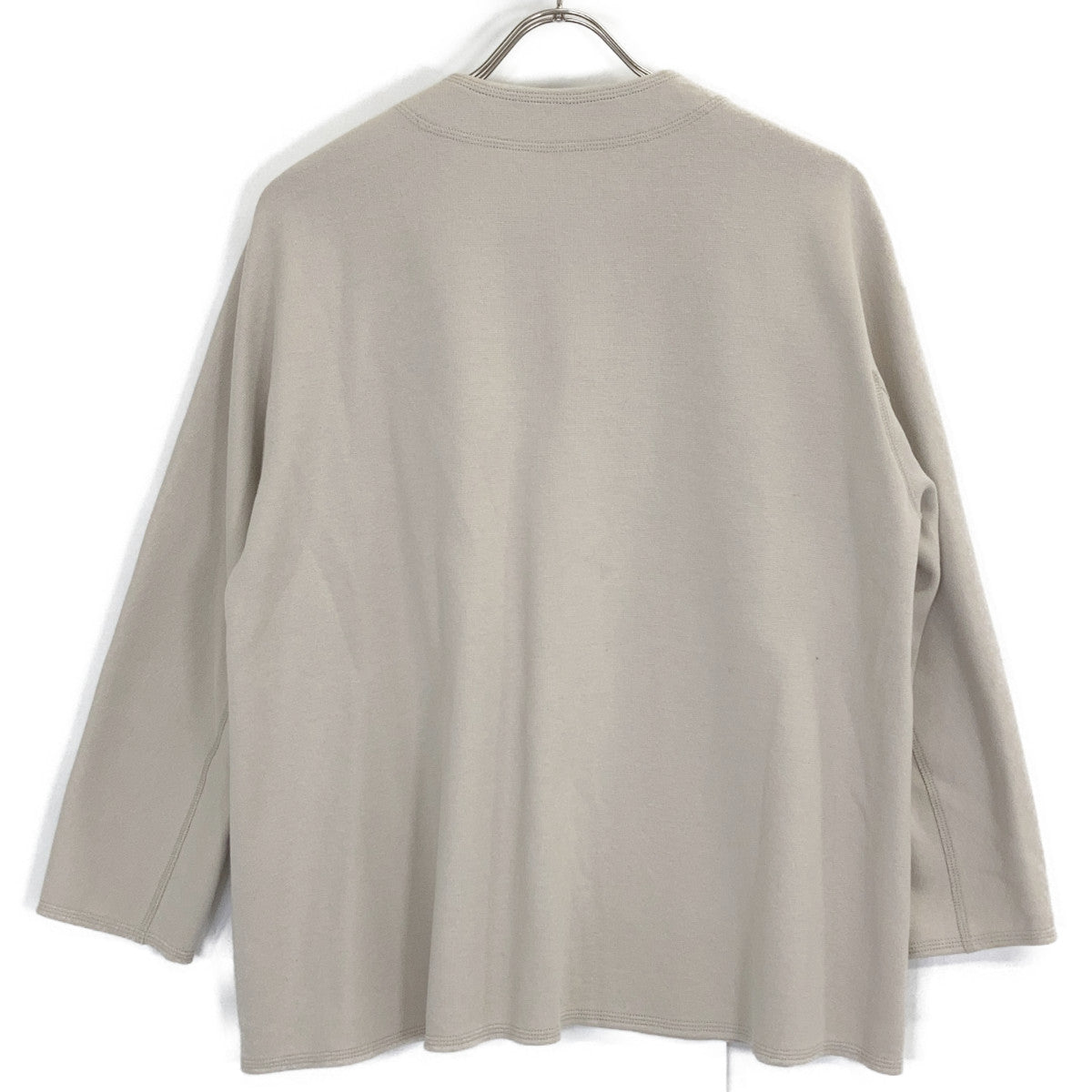 JURGEN LEHL Beige Collarless Cotton Jacket