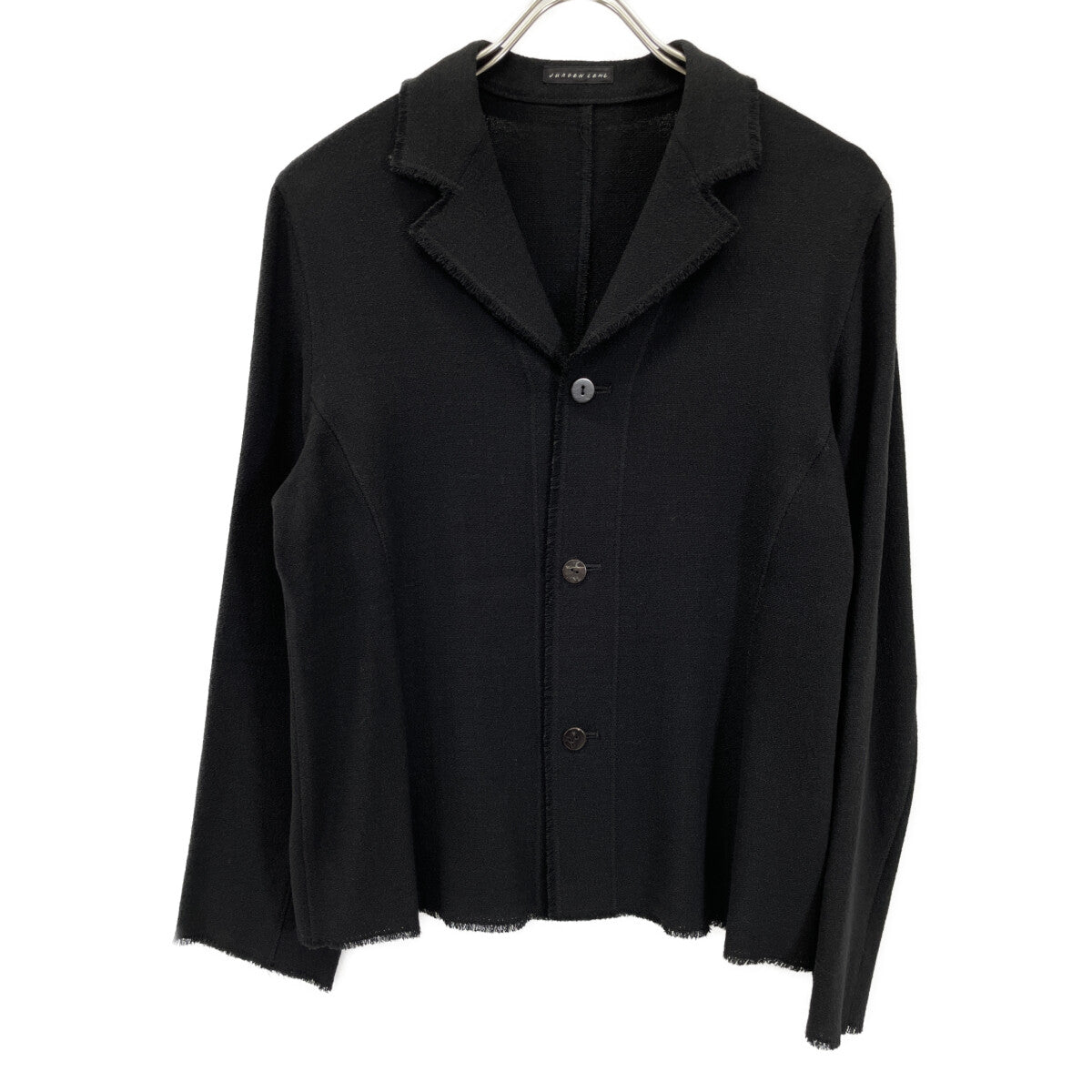 Women's Black Linen-Blend Tailored Jacket