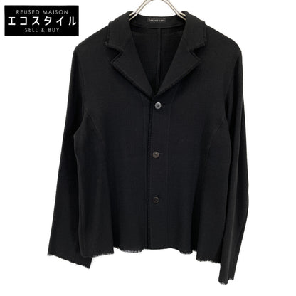 Women's Black Linen-Blend Tailored Jacket