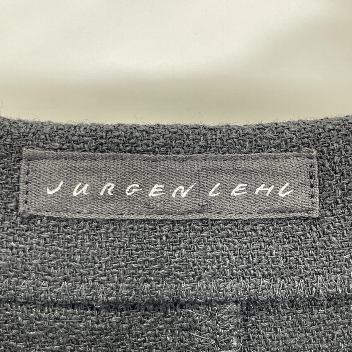 Women's Black Linen-Blend Tailored Jacket