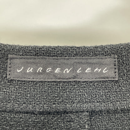 Women's Black Linen-Blend Tailored Jacket