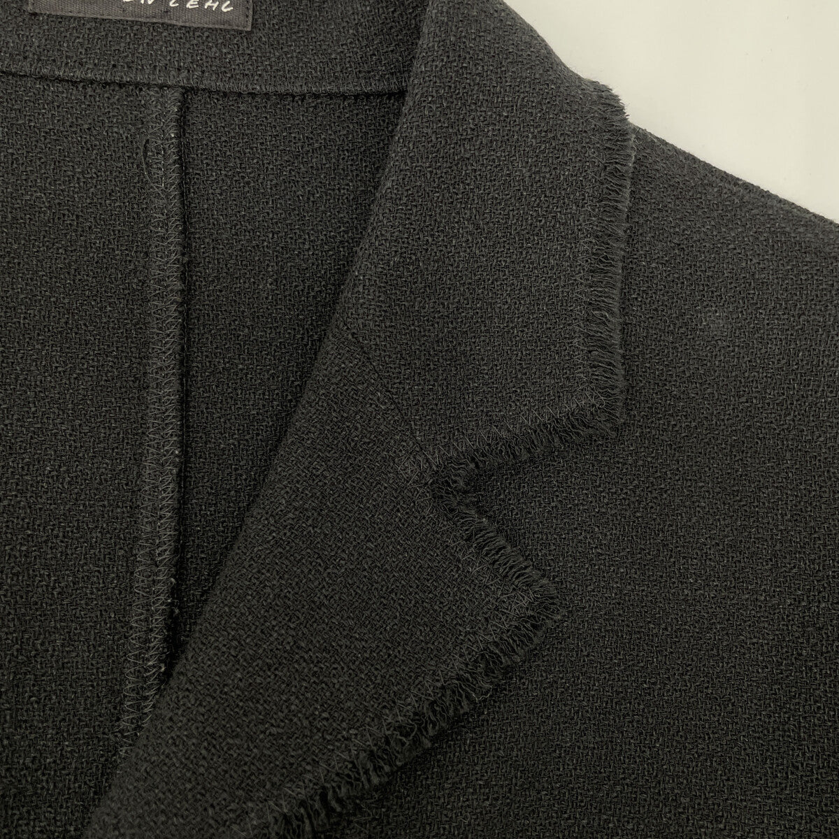 Women's Black Linen-Blend Tailored Jacket