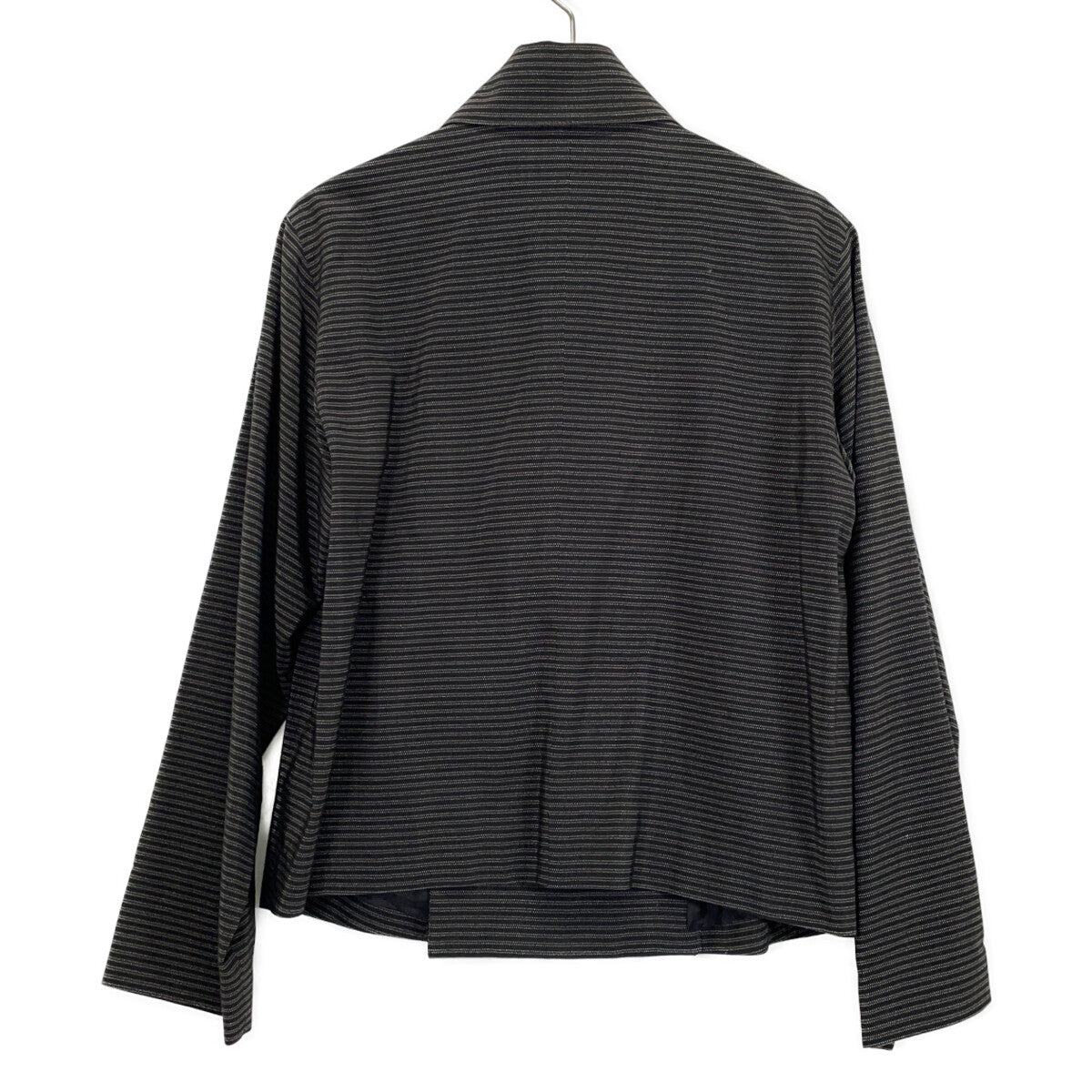 JURGEN LEHL Black Silk x Cotton Border Shirt Jacket