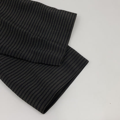 JURGEN LEHL Black Silk x Cotton Border Shirt Jacket