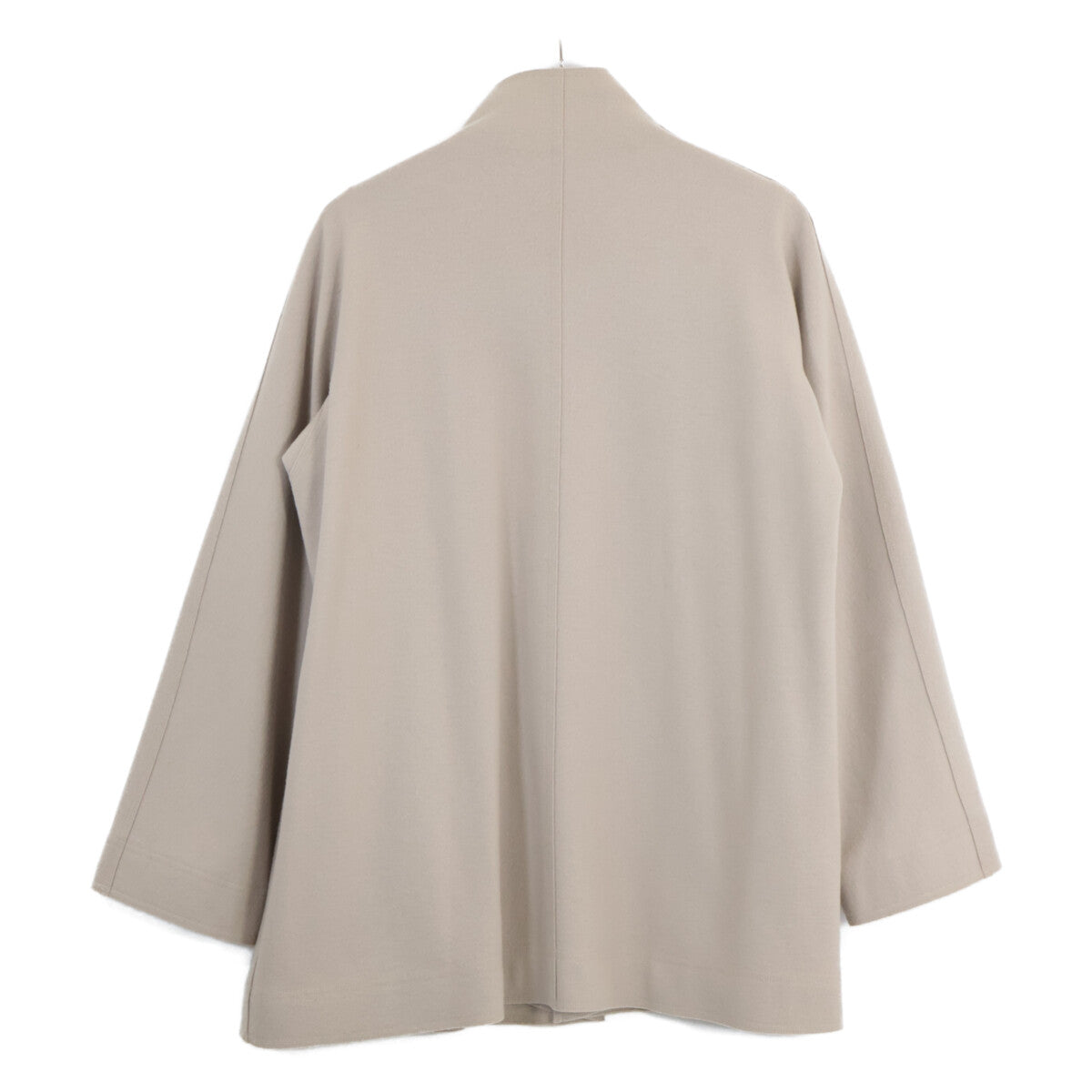 JURGEN LEHL Jurgen Lehl Beige Wool Stand Collar Coat Coat