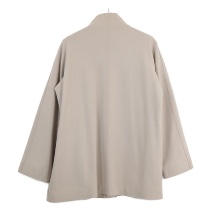JURGEN LEHL Jurgen Lehl Beige Wool Stand Collar Coat Coat