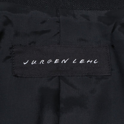 JURGEN LEHL ヨーガンレール ブラック ウール×リネン テーラードジャケット ジャケット