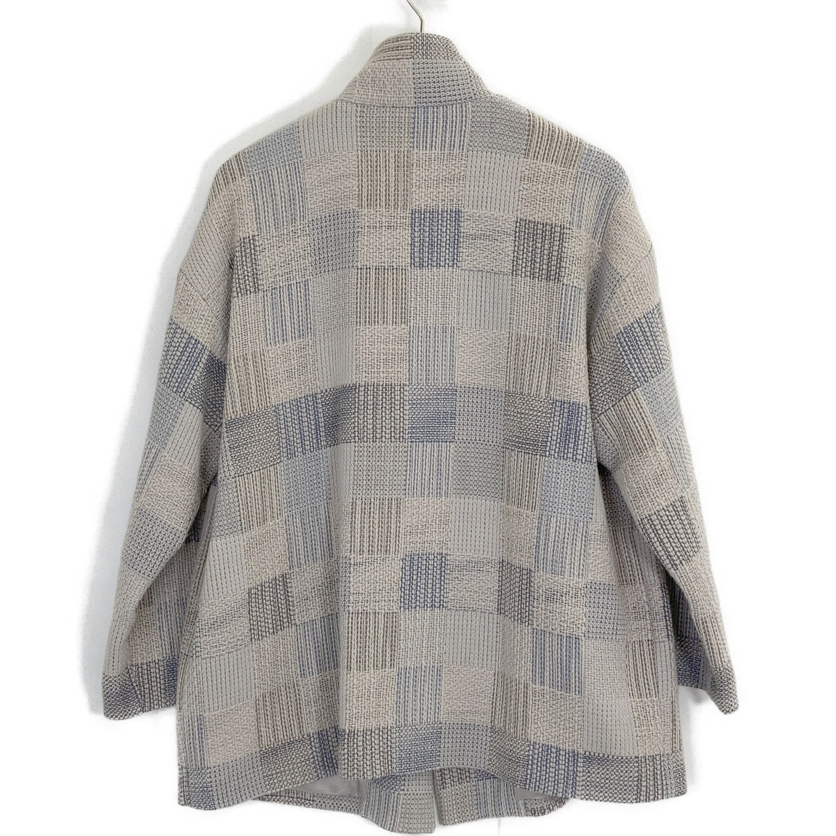 White Wool Plaid Check Tweed Coat for Women
