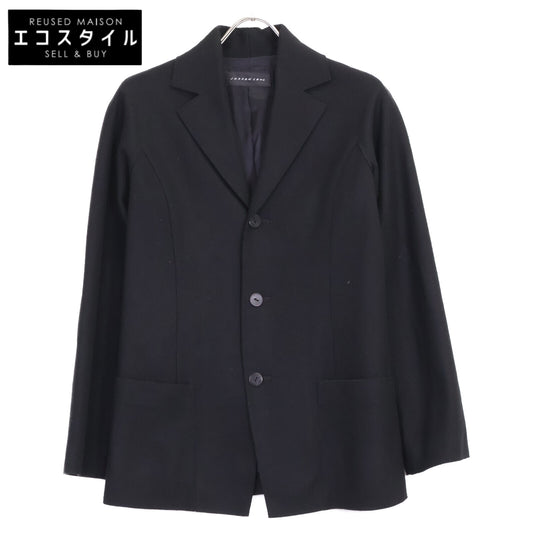 ﾌﾞﾗｯｸ ｳｰﾙ×ｱﾝｺﾞﾗ ｼﾞｬｹｯﾄ ジャケット レディース