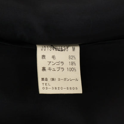 黑色羊毛安哥拉兔毛混纺夹克 女式夹克