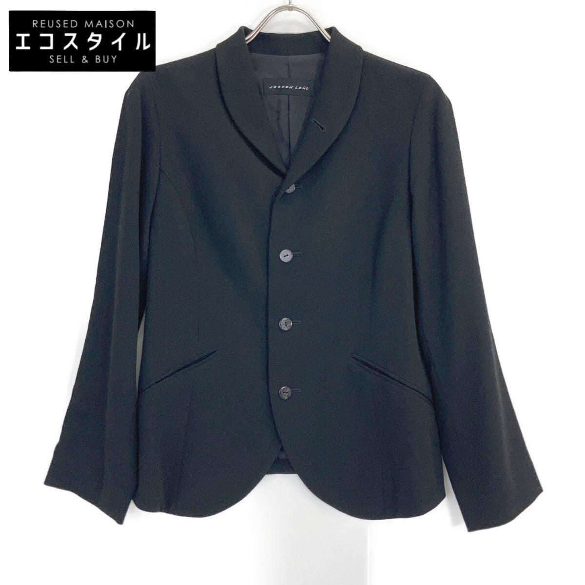 JURGEN LEHL Black Wool x Angora Jacket