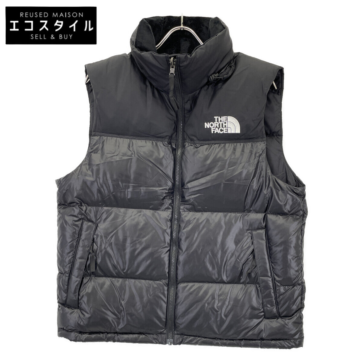 Black Nuptse Hybrid Down Ball Vest L Men's