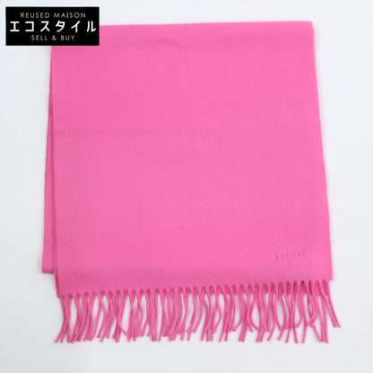 Embroidered Logo 100% Cashmere Fringe Scarf for Women