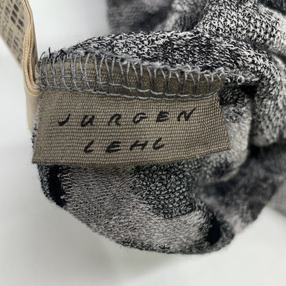 JURGEN LEHL ヨーガンレール グレー×ブラック コットン ドット柄 カットソー トップス