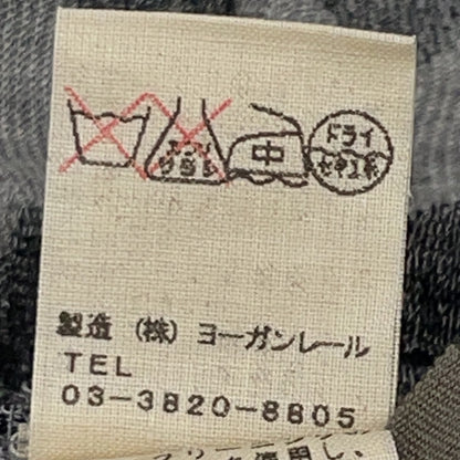 JURGEN LEHL ヨーガンレール グレー×ブラック コットン ドット柄 カットソー トップス